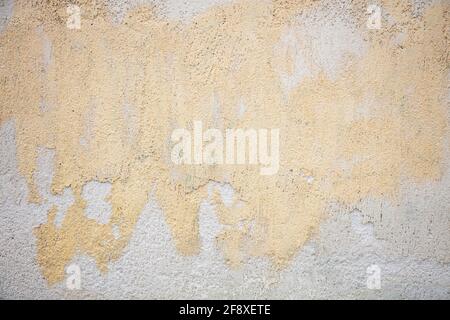 Faded wall background, texture. Building painted facade material Stock Photo