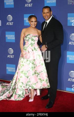 **FILE PHOTO** Jennifer Lopez and Alex Rodriguez Reportedly End Engagement. PALM SPRINGS, CA - JANUARY 2: Jennifer Lopez and Alex Rodriguez at the 2020 Palm Springs International Film Festival Awards Gala on January 2, 2020 in Palm Springs California. Credit: Faye Sadou/MediaPunch Stock Photo