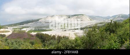 Badbhoun cement quarries in Chekka town, Koura district, Lebanon Stock Photo