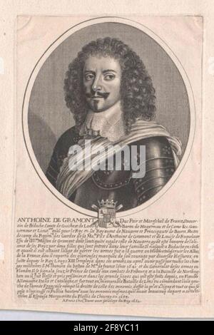 Gramont, Antoine Count de Guiche, Duke of. Stock Photo