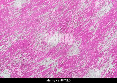 Pink and white painted background, strong and saturated color for bright backgrounds Stock Photo