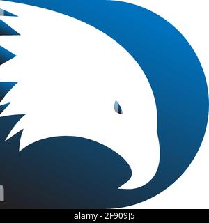 Falcon, Eagle Bird Logo Icon Design Vector Template Stock Vector