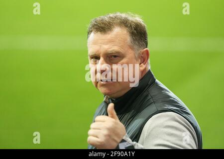 Rotherham, UK. 15th Apr, 2021. Mark Robins manager of Coventry City in Rotherham, UK on 4/15/2021. (Photo by Isaac Parkin/News Images/Sipa USA) Credit: Sipa USA/Alamy Live News Stock Photo