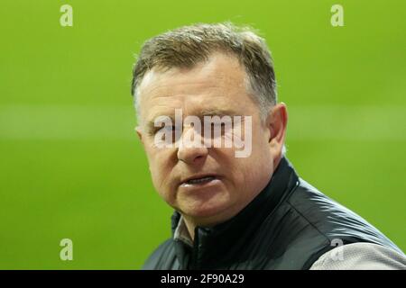 Rotherham, UK. 15th Apr, 2021. Mark Robins manager of Coventry City in Rotherham, UK on 4/15/2021. (Photo by Isaac Parkin/News Images/Sipa USA) Credit: Sipa USA/Alamy Live News Stock Photo