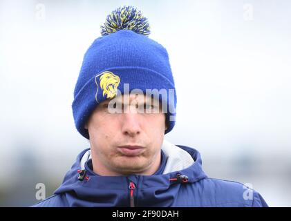 Chelmsford, UK. 15th Apr, 2021. CHELMSFORD ENGLAND - APRIL 15: Durham's James Franklin Coach during LV Insurance County Championship Group 1 Day One of Four between Essex CCC and Durham CCC at The Cloudfm County Ground on 15th April, 2021 in Chelmsford, England Credit: Action Foto Sport/Alamy Live News Stock Photo