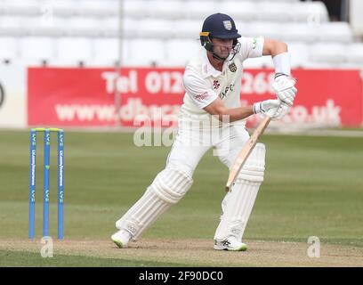 Chelmsford, UK. 15th Apr, 2021. CHELMSFORD ENGLAND - APRIL 15: Durham's Will Young during LV Insurance County Championship Group 1 Day One of Four between Essex CCC and Durham CCC at The Cloudfm County Ground on 15th April, 2021 in Chelmsford, England Credit: Action Foto Sport/Alamy Live News Stock Photo