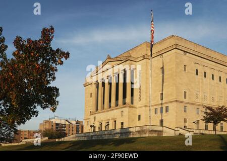 Masonic Temple, Dayton, Ohio. USA.  Grecian Architecture. Stock Photo