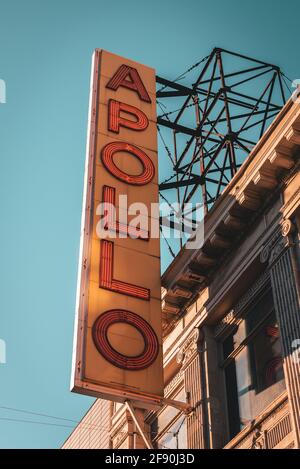 The Apollo Theater, in Harlem, Manhattan, New York City Stock Photo