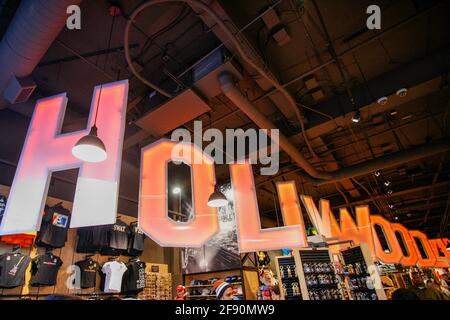 Hollywood sign in Hollywood gift shop, Los Angeles, California, USA Stock Photo