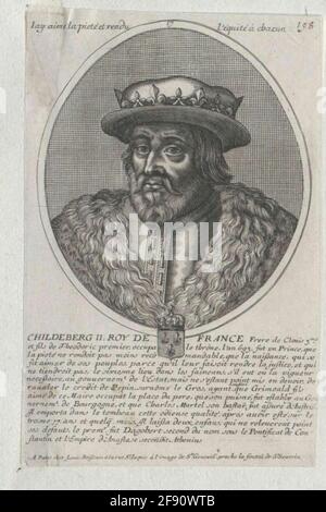 Childebert III., King of Franconia. Stock Photo