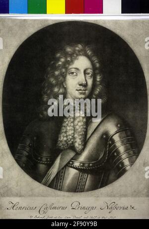 Heinrich Kasimir II, Prince of Nassau-Diez. Stock Photo