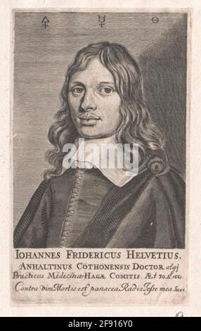 Helvetius, Johann Friedrich . Stock Photo