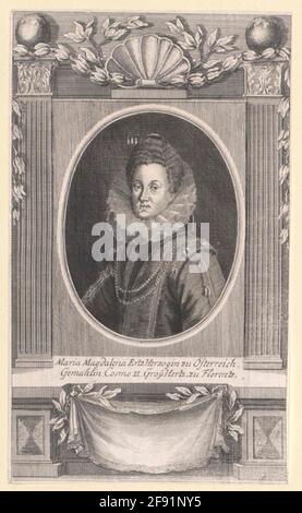 Marie Magdalene, Archduchess of Austria 1601/1750 Stock Photo