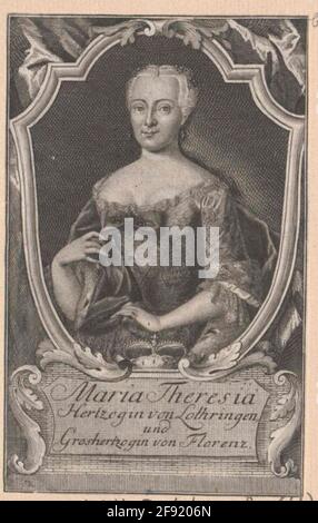 Maria Theresia, Roman-German Empress. Stock Photo