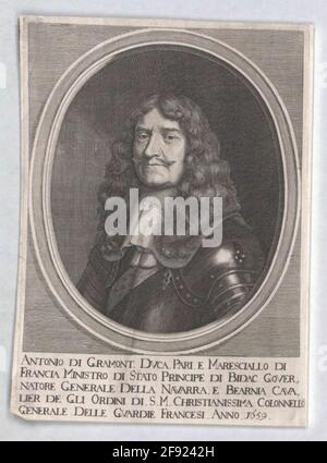 Gramont, Antoine Count de Guiche, Duke of. Stock Photo