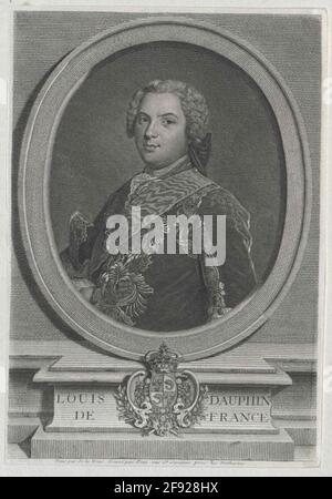 Ludwig, Dauphin of France Stecher: Petit, Gilles Edmedatting: 1750/1760 Stock Photo