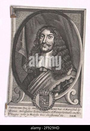 Gramont, Antoine Count de Guiche, Duke of. Stock Photo