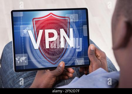 VPN Web Security Technology For Computer Network Stock Photo