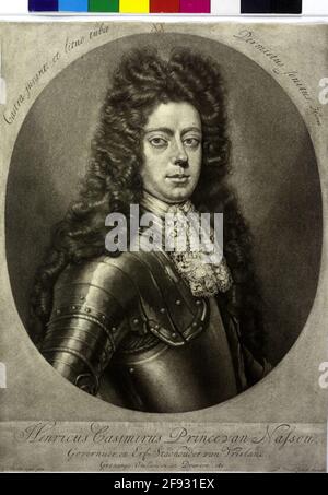 Heinrich Kasimir II, Prince of Nassau-Diez. Stock Photo