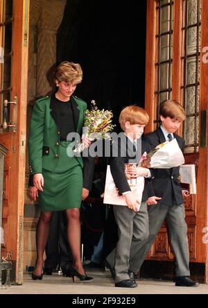 The Prince and princess of Wales leaving London's Heathrow Airport for ...