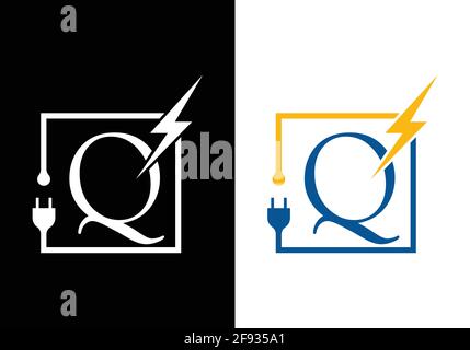 Electrical Logo template Lighting bolt sign symbol Stock Vector