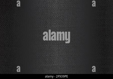 Luxury black metal gradient background with distressed fabric, textile texture. Vector illustration Stock Vector