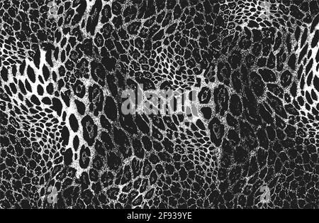 Distressed overlay texture of natural fur, grunge vector background. abstract halftone vector illustration Stock Vector
