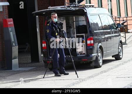 A woman died after an attack at Linköping central station in Linköping. Police, ambulance and rescue services were alerted to the scene. Stock Photo