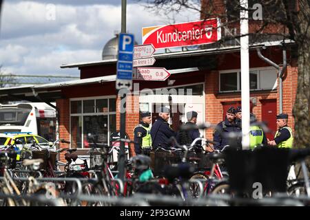 A woman died after an attack at Linköping central station in Linköping. Police, ambulance and rescue services were alerted to the scene. Stock Photo