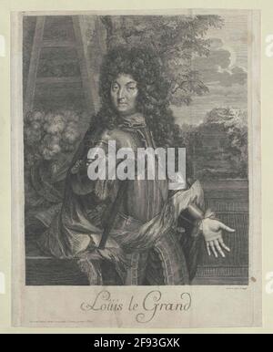 Ludwig Xiv., King of France Print of Crespy Stock Photo