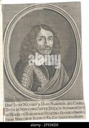 Méndez de Haro, 3. Duke of Olivares, Luis Stock Photo Alamy