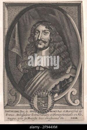 Gramont, Antoine Count de Guiche, Duke of. Stock Photo