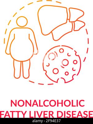 Nonalcoholic fatty liver disease concept icon Stock Vector Image & Art ...