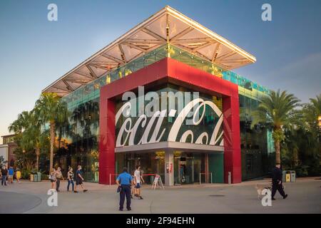 Orlando, Florida. October 13, 2020. Coca Cola's stpre at Disney Springs (58) Stock Photo