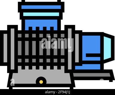 membrane compressor color icon vector illustration flat Stock Vector
