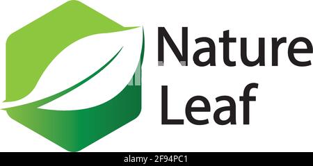leaf logo design vector for nature symbol template editable,Green leaf logo ecology nature element vector icon. Stock Vector