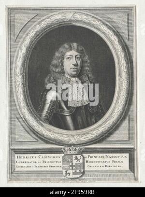 Heinrich Kasimir II, Prince of Nassau-Diez. Stock Photo