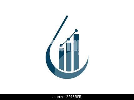 Financial logo vector consulting template Stock Vector