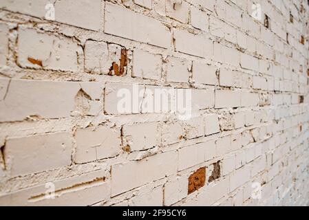 natural light brick abstract texture background. Brick wall texture beige Stock Photo