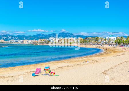 Beach at El Coll d'en Rabassa, Mallorca, Spain Stock Photo