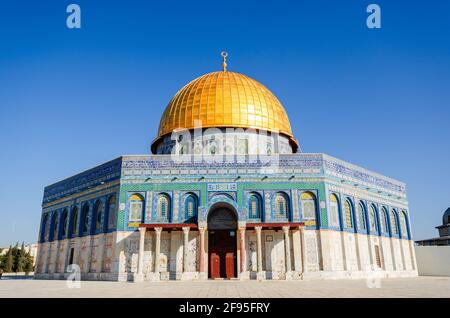 The Temple Mount, known as Haram esh-Sharif to Muslims, in Jerusalem, Israel. Stock Photo