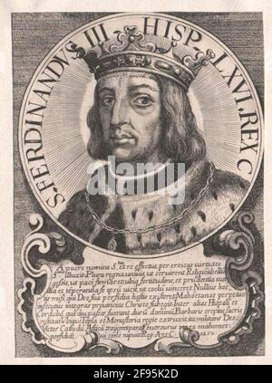 Ferdinand III., The Holy, King of Castile and León. Stock Photo