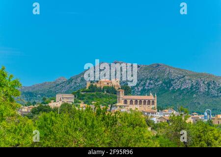 Parroquia d'Arta and Sanctuary of Saint Salvador at Arta, mallorca, Spain Stock Photo