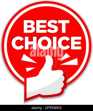 Best choice sticker isolated transparent Vector Image