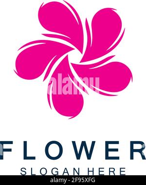 flowers design vector for spa, boutique, beauty salon, cosmetician, shop, yoga class, hotel and resort Stock Vector
