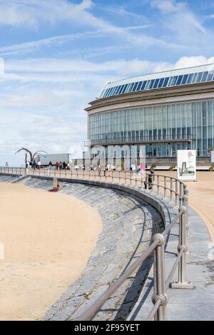 Coastal Tram, Belgium Stock Photo