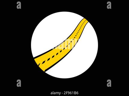 Way logo and Road symbol illustration vector design. Stock Vector