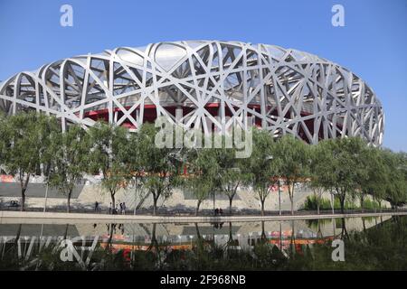 China, Peking / Beijing, Olympic site, Olympic stadium Stock Photo