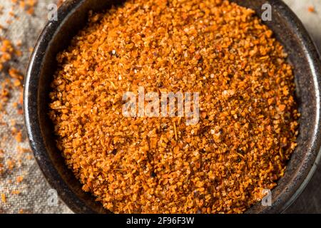 Homemade Chili Lime Seasoning in a Bowl Stock Photo
