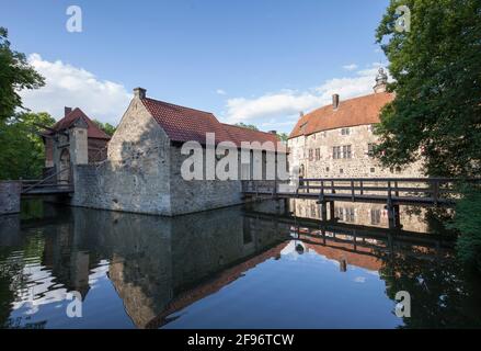 Vischering Castle, Luedinghausen, Muensterland Stock Photo